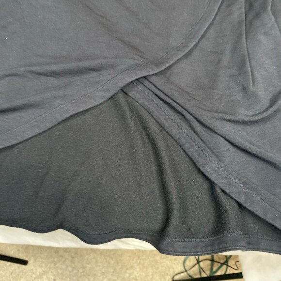 Athleta Purana Wrap Sweatshirt 486073 L Modal Black Hoodie - Picture 4 of 7